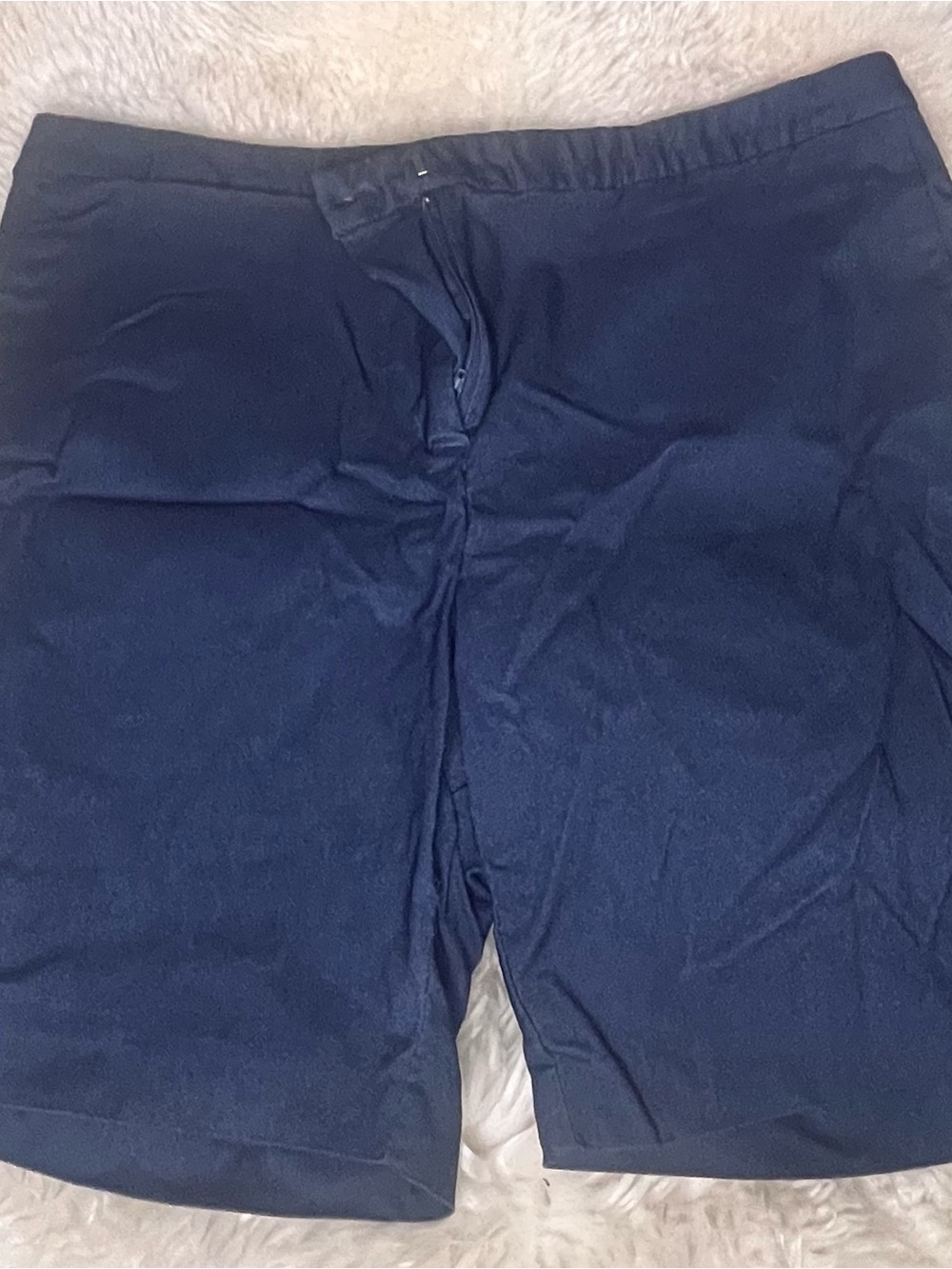 Mario Serrani Navy Blue Women's Chino Shorts